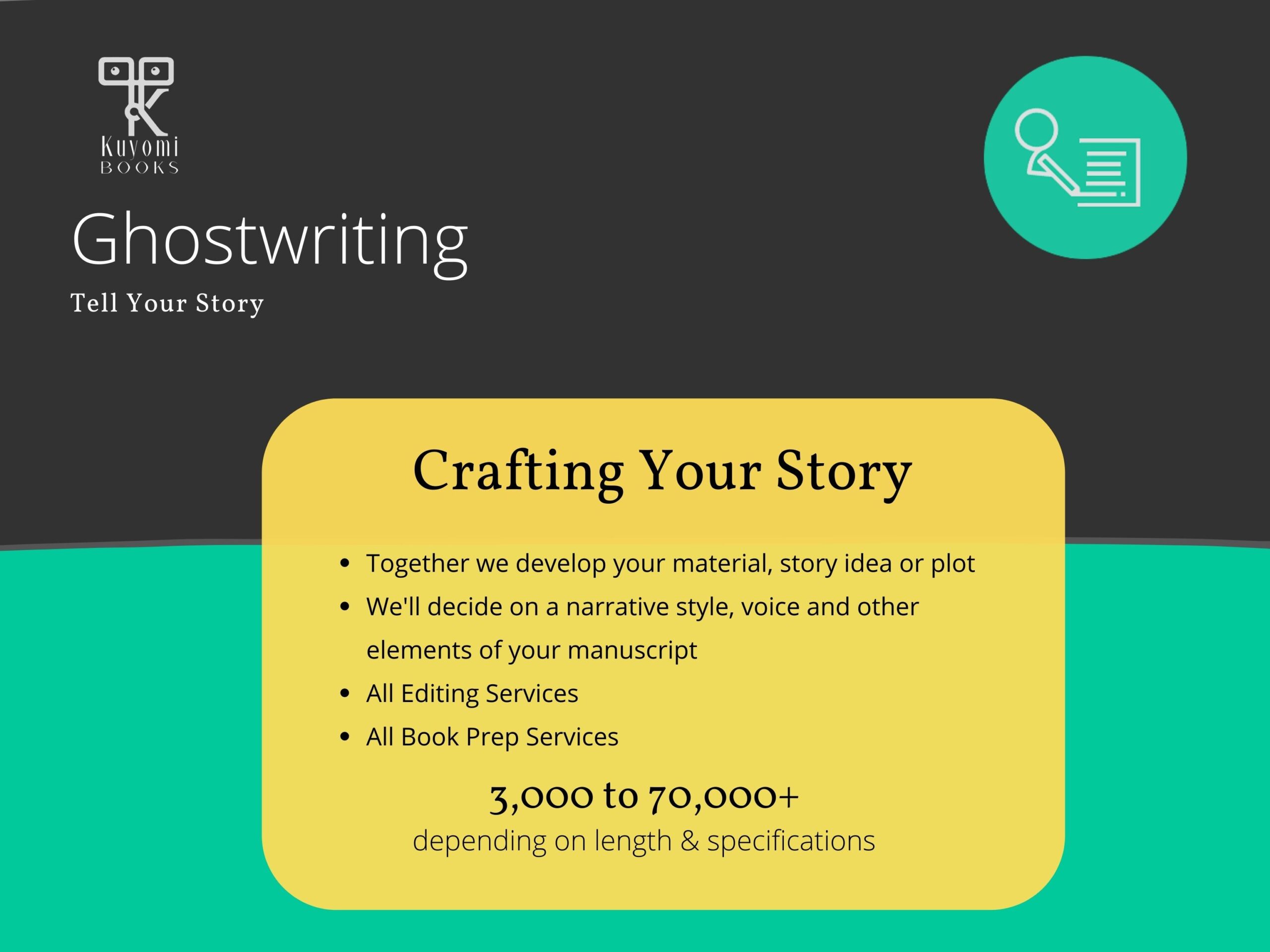 Ghostwriting Services: Cost of Writing Your Book